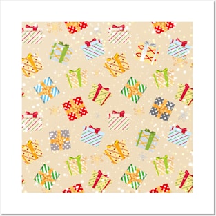 Christmas gifts pattern 9 Posters and Art